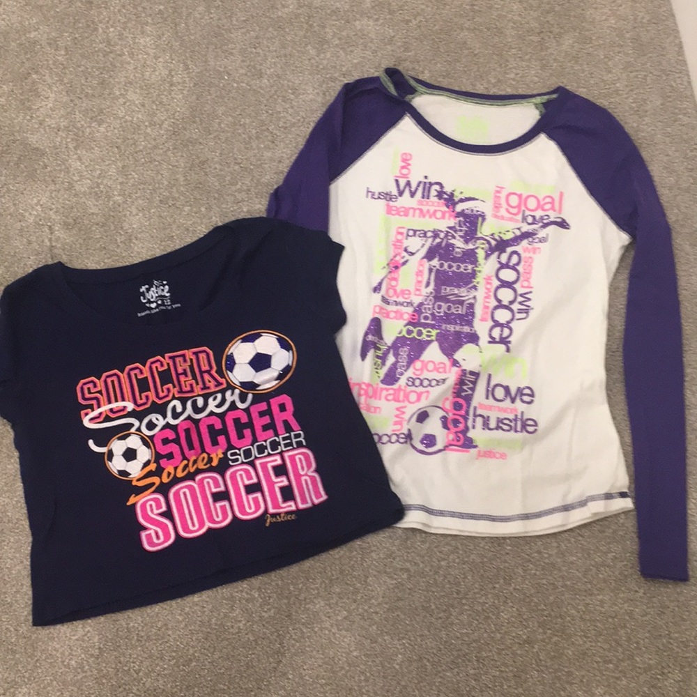 Justice Soccer tees